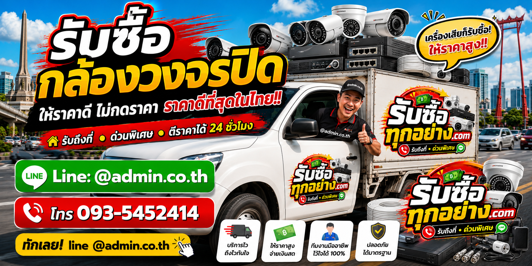 บริการรับซื้อกล้องวงจรปิดด่วน รับถึงที่ทั่วกรุงเทพ