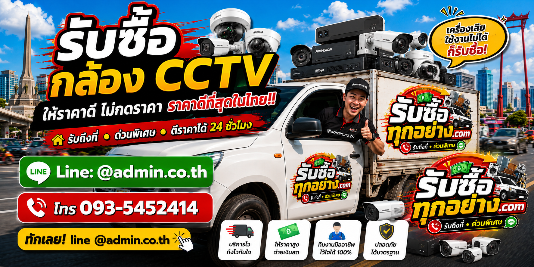บริการรับซื้อกล้อง CCTV และอุปกรณ์กล้องวงจรปิด รับของด่วนถึงที่