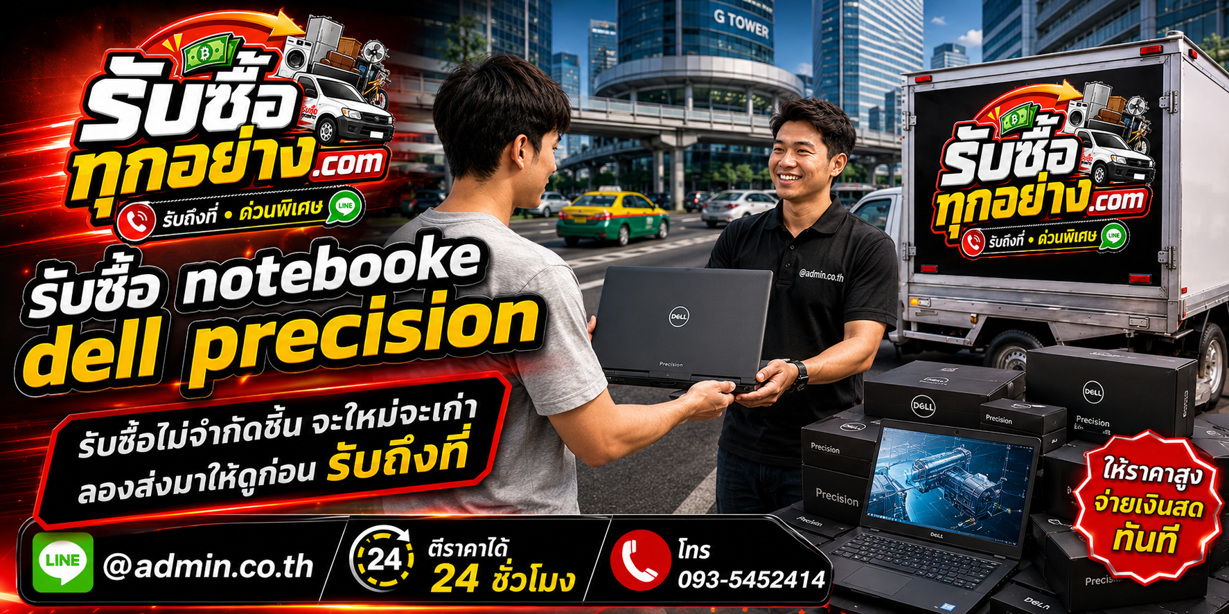 รับซื้อ Notebook Dell Precision ของเก่ามีค่าได้เงินสด
